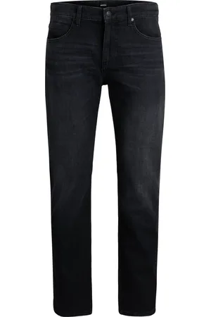 HUGO BOSS Maine Jeans regular fit in morbidissimo denim italiano nero