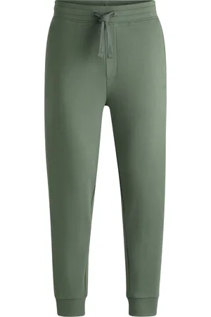 HUGO BOSS Pantaloni della tuta in terry di cotone con logo stampato