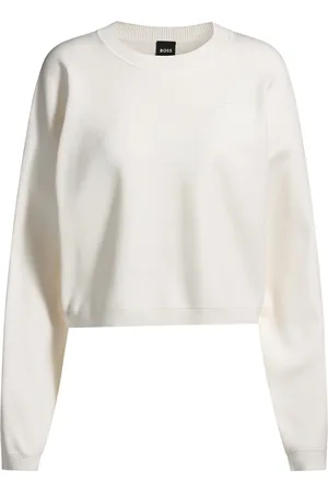 HUGO BOSS Maglione a girocollo con monogramma Double B