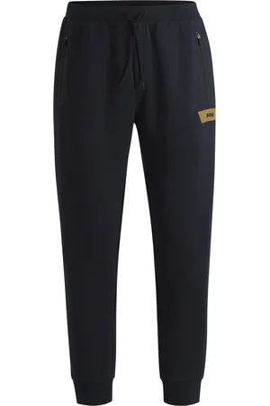 HUGO BOSS Pantaloni della tuta in cotone elasticizzato con logo