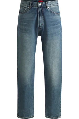 HUGO BOSS Jeans affusolati relaxed fit in denim di cotone