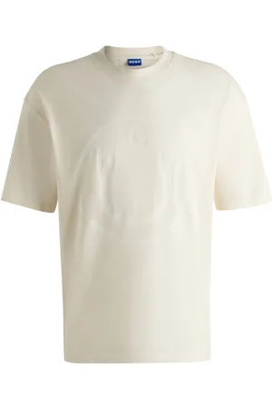HUGO BOSS T-shirt oversize in cotone con logo della nuova stagione