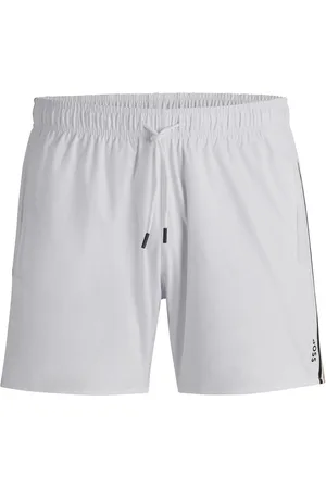 HUGO BOSS Boxer da mare con righe tipiche del marchio e logo