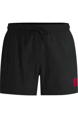 HUGO BOSS Boxer da mare con fodera interna integrale ed etichetta con logo rossa