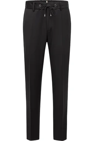 HUGO BOSS Pantaloni slim fit in serge di lana vergine