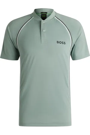 HUGO BOSS Polo sportiva slim fit in mesh super elasticizzato