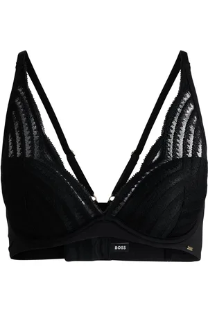 HUGO BOSS Reggiseno con ferretto, coppe imbottite e dettagli in pizzo
