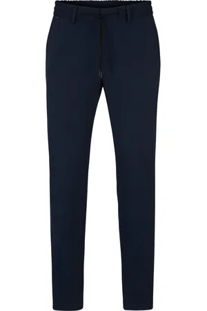 HUGO BOSS Pantaloni slim fit in jersey elasticizzato ad alte prestazioni