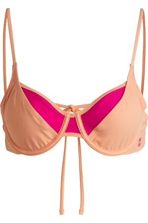 HUGO BOSS Top per bikini bicolore con struttura a strati e imbottitura