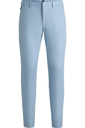 HUGO BOSS Pantaloni slim fit in misto cotone elasticizzato