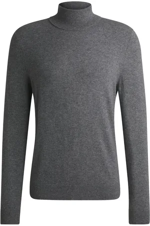 HUGO BOSS Maglione a collo alto in cashmere