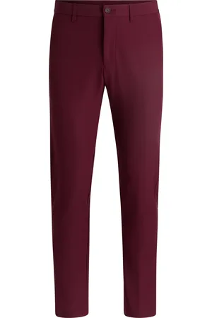 HUGO BOSS Pantaloni slim fit in tessuto elasticizzato idrorepellente