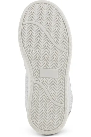 HUGO BOSS Sneakers per bambini in pelle con chiusura a strappo brandizzata