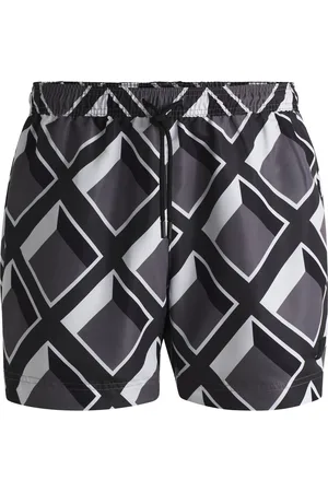 HUGO BOSS Boxer da mare con stampa all-over e coulisse