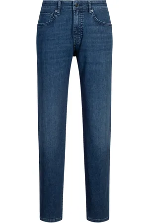 HUGO BOSS Jeans Maine regular fit in denim soft-motion blu