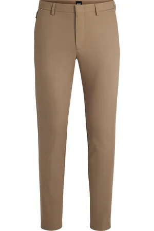 HUGO BOSS Pantaloni slim fit in misto cotone elasticizzato