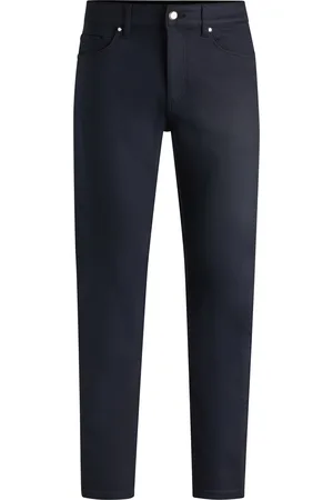 HUGO BOSS Porsche x Jeans con fit affusolato in denim elasticizzato ad alte prestazioni blu