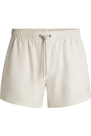 HUGO BOSS Boxer da mare in tessuto seersucker a righe