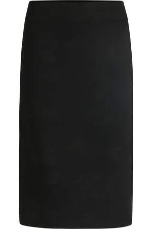 HUGO BOSS Gonna a tubino in maglia jacquard
