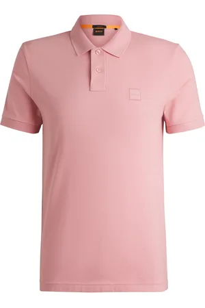 HUGO BOSS Polo slim fit in cotone elasticizzato con toppa con logo