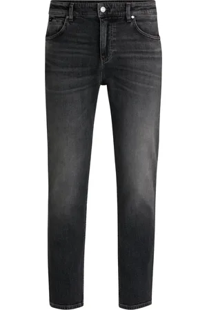 HUGO BOSS Jeans regular fit Maine in comodo denim elasticizzato nero