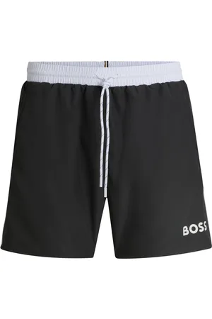 HUGO BOSS Boxer da mare ad asciugatura rapida con logo stampato
