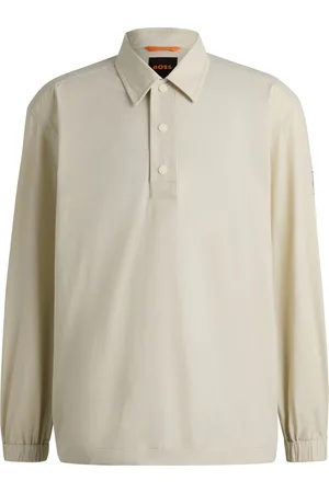 HUGO BOSS Sovracamicia oversize in tessuto elasticizzato idrorepellente