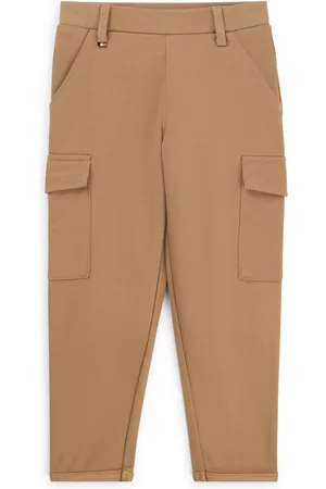 HUGO BOSS Pantaloni cargo per bambini in piqué elasticizzato