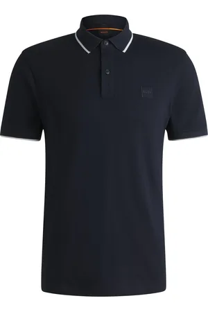 HUGO BOSS Polo slim fit in piqué di cotone elasticizzato