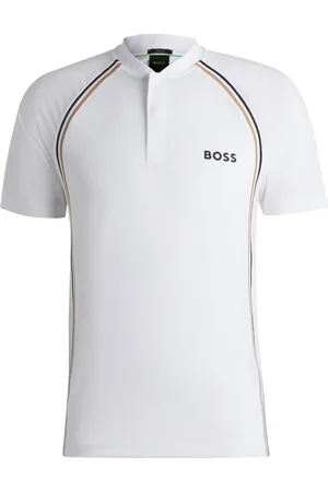 HUGO BOSS Polo sportiva slim fit in mesh super elasticizzato