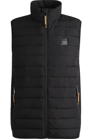 HUGO BOSS Gilet da equitazione idrorepellente con toppa con logo