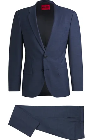 HUGO BOSS Abito slim fit in tessuto lavorato elasticizzato ad alte prestazioni