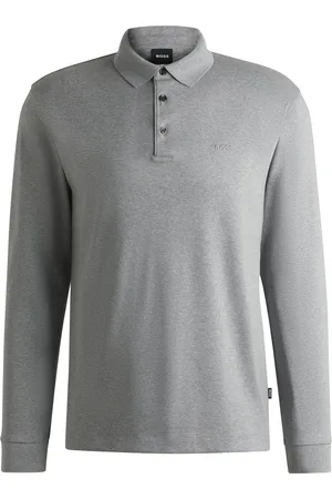 HUGO BOSS Polo in cotone interlock con logo ricamato