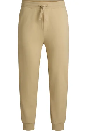 HUGO BOSS Pantaloni della tuta in terry di cotone con logo stampato