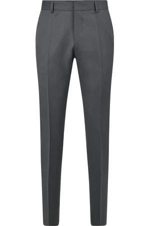 HUGO BOSS Pantaloni slim fit in serge di lana vergine