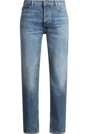 HUGO BOSS Jeans in denim stone-washed con fit affusolato