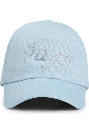 HUGO BOSS Cappellino in denim con logo con cristalli