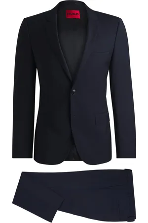 HUGO BOSS Abito extra slim fit in misto lana