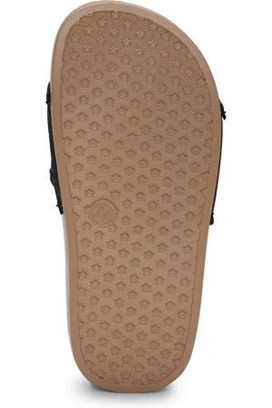 HUGO BOSS Sandali slider per bambini con monogrammi e logo a contrasto