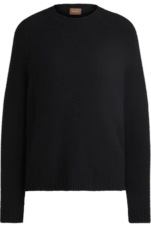 HUGO BOSS Maglione a girocollo in tessuto elasticizzato