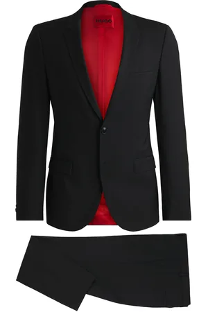 HUGO BOSS Abito extra slim fit in misto lana