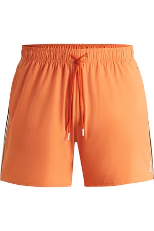 HUGO BOSS Boxer da mare con righe tipiche del marchio e logo