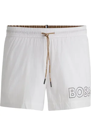 HUGO BOSS Boxer da mare ad asciugatura rapida con logo profilato