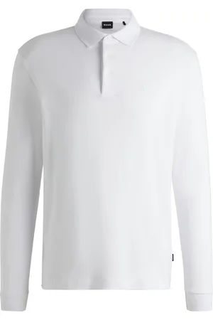 HUGO BOSS Polo in cotone interlock con logo ricamato