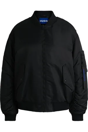 HUGO BOSS Bomber idrorepellente con tirante della zip brandizzato