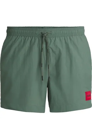 HUGO BOSS Boxer da mare ad asciugatura rapida con etichetta con logo