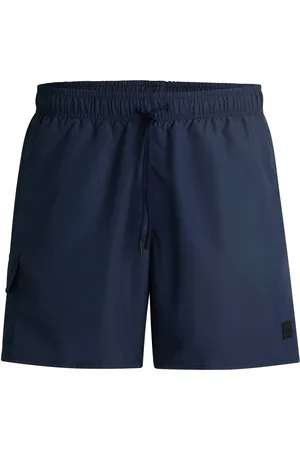 HUGO BOSS Boxer da mare con tasca cargo e targhetta con logo