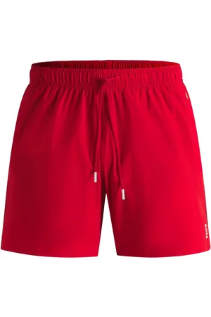 HUGO BOSS Boxer da mare con righe tipiche del marchio e logo