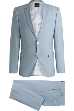 HUGO BOSS Abito slim fit in misto lana
