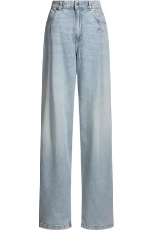 HUGO BOSS Jeans con fit morbido in denim blu effetto scolorito